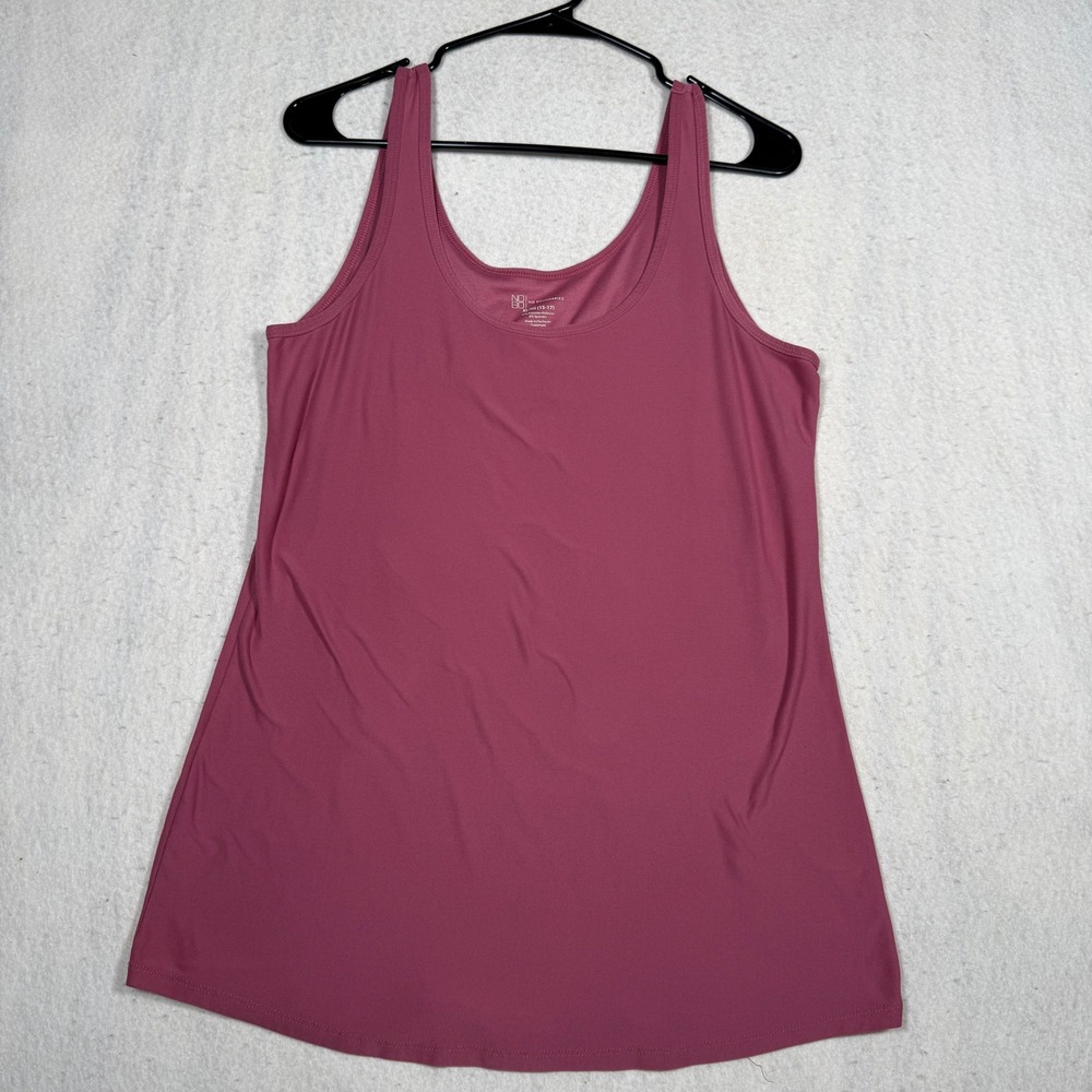 No Boundaries Rose Glitz Tank Top XL 15-17 Scoop Neck NJ38T006C Pink Sleeveless